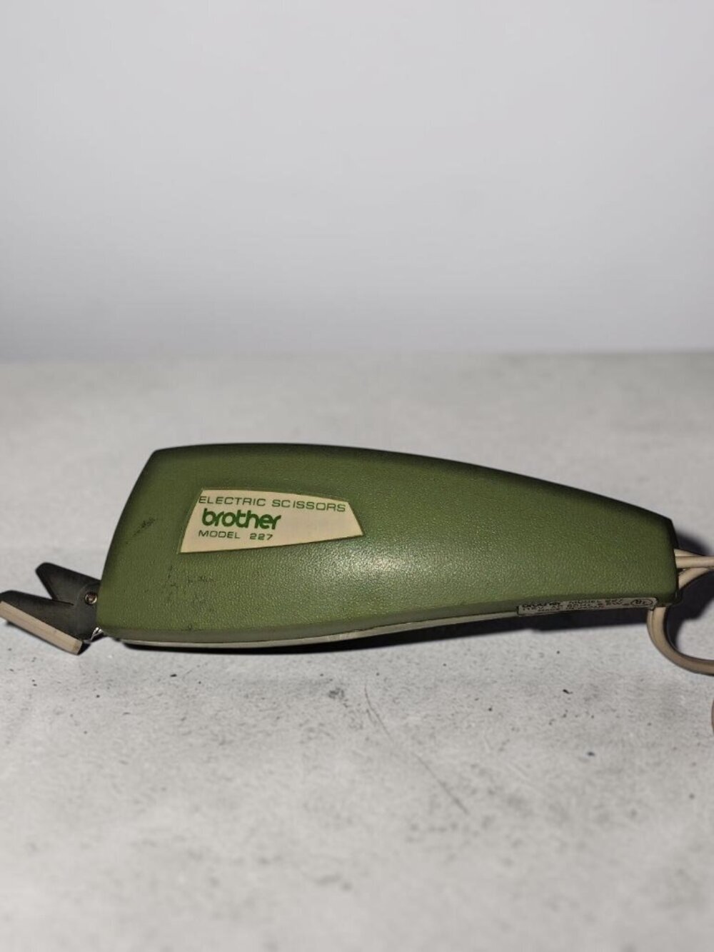 Vintage Brother 2 Speed Electric Scissors Model 227 Made in Japan EUC